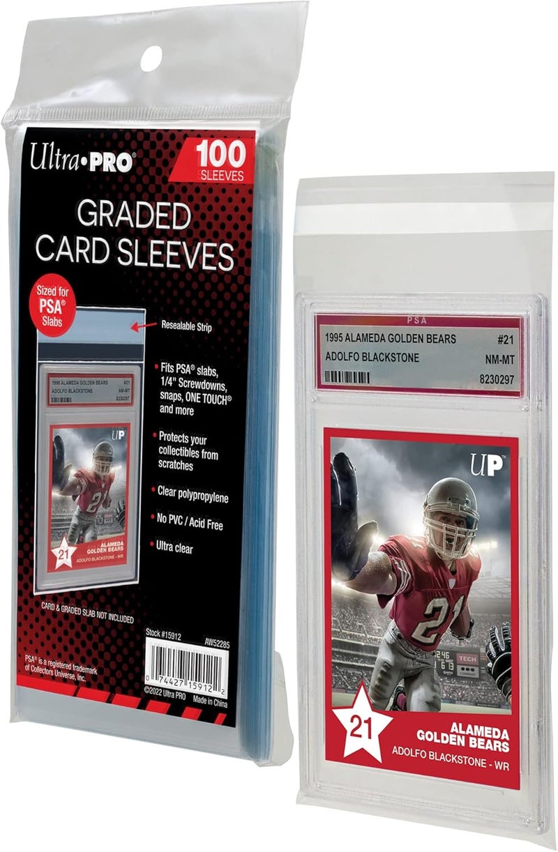 UltraPro Card Supplies PSA Graded Standard Card Sleeves [100 Count] - Image 2